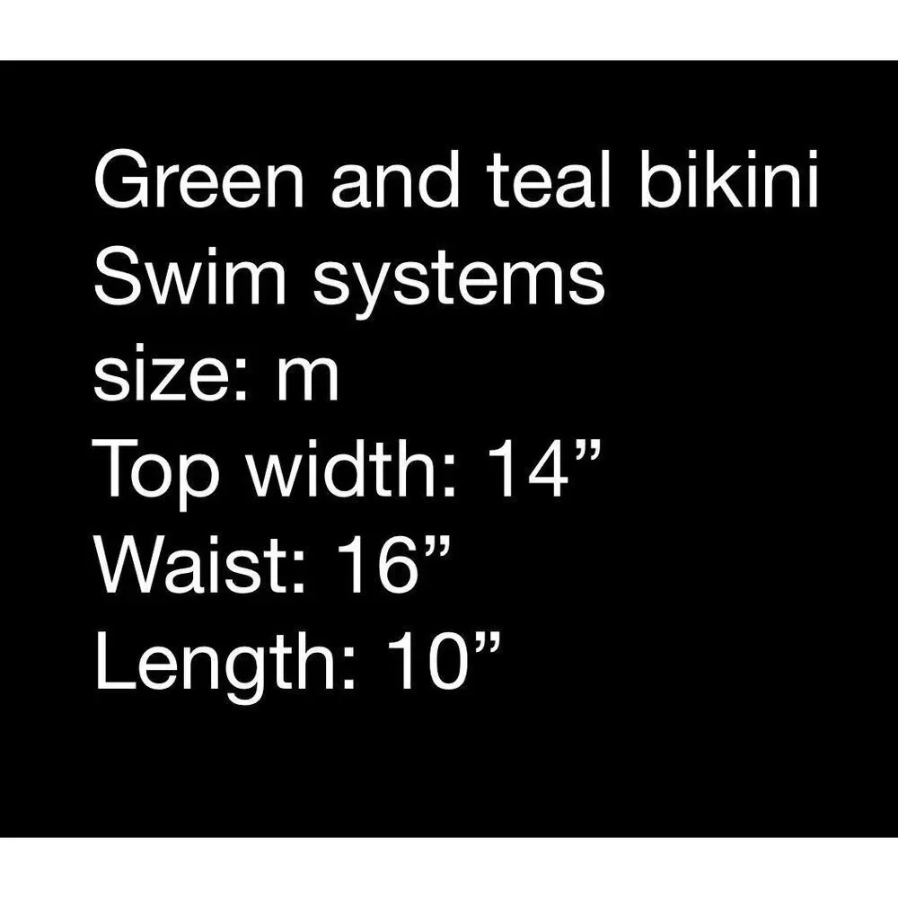 Swim systems green and white bikini - size M - Picture 8 of 8